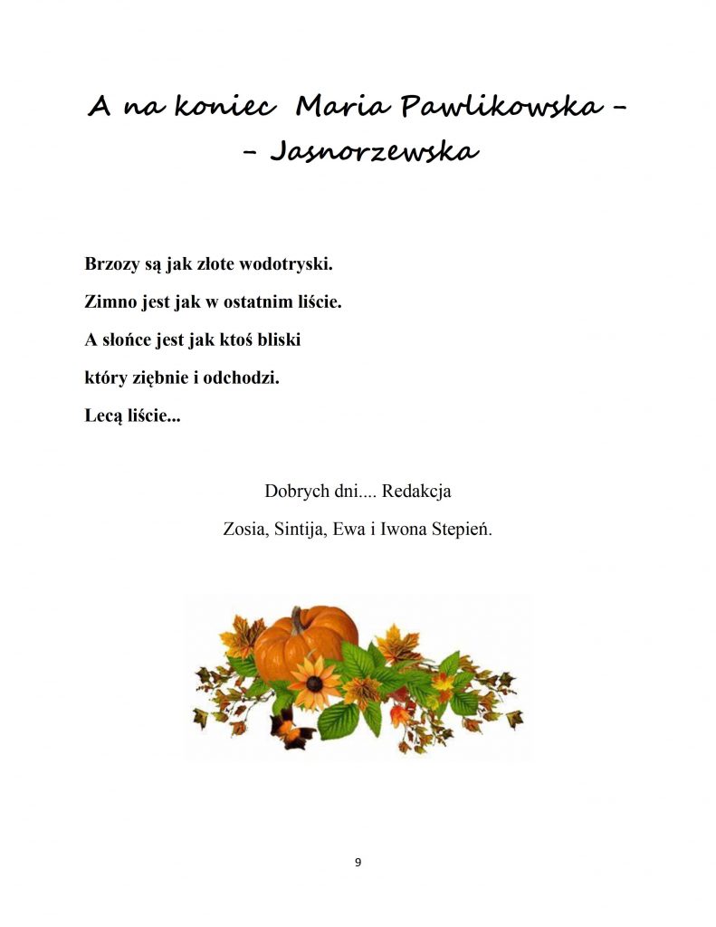 GAZETKA SZKOLNA - PAŃSTWOWE POLSKIE GIMNAZJUM W REZEKNE Nr 2 październik