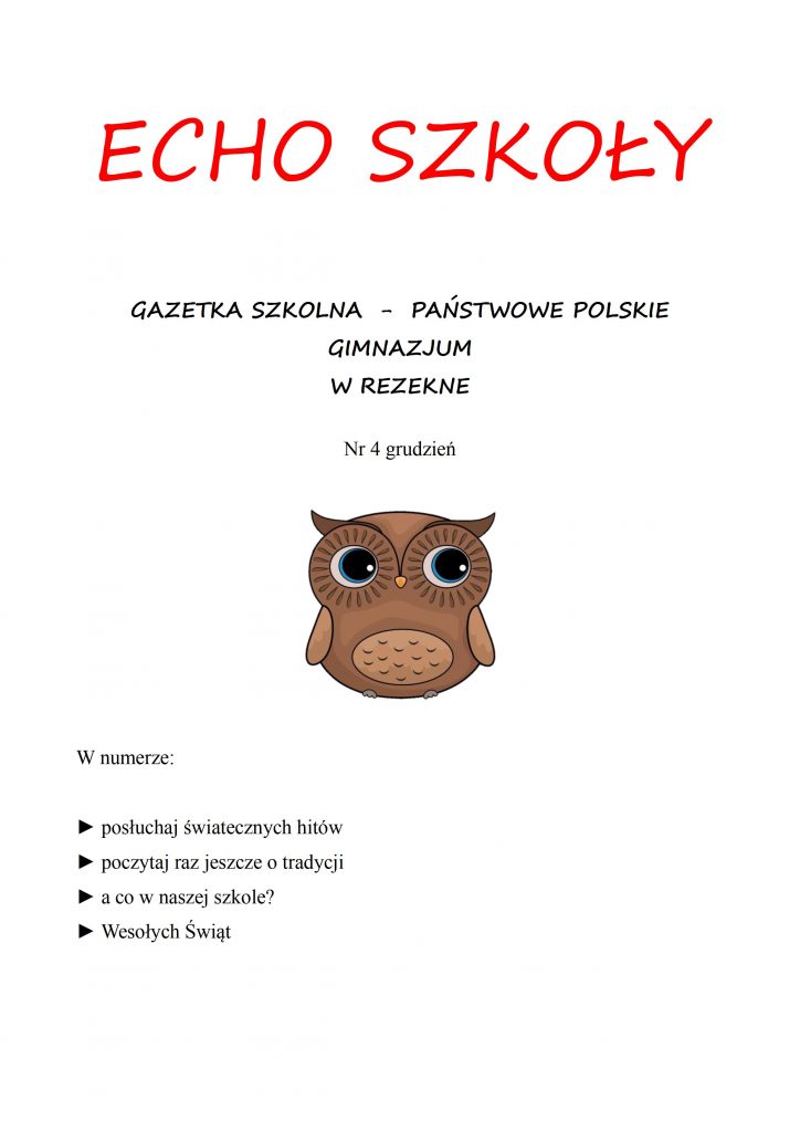 grudzień gazetka
