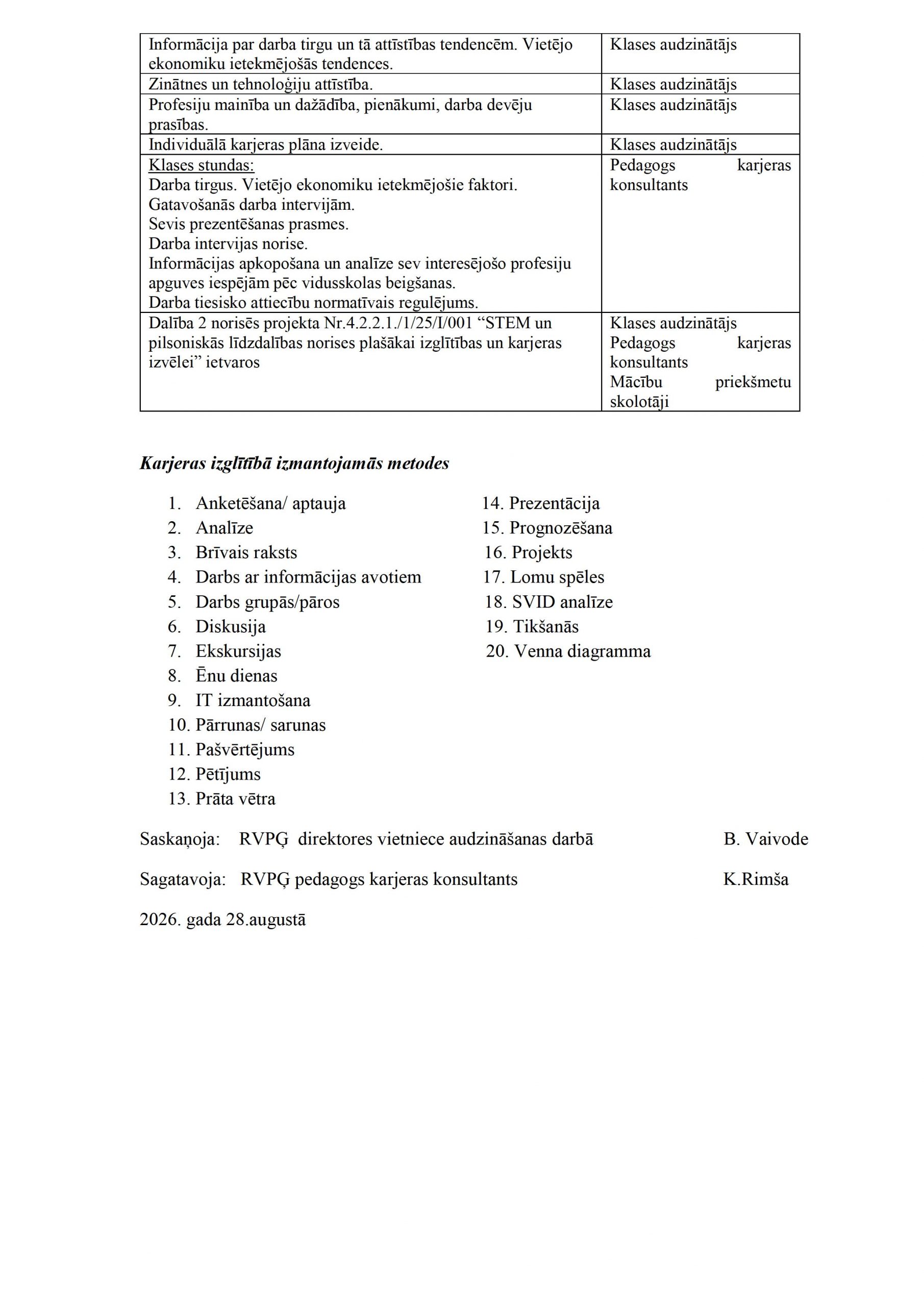 KARJERAS IZGLĪTĪBA