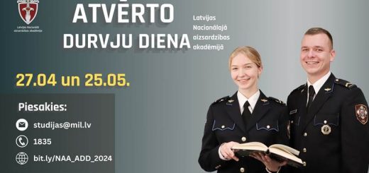 Atvērto durvju diena Latvijas Nacionālajā aizsardzības akadēmijā!